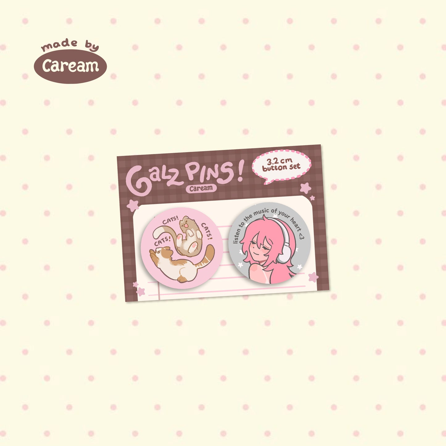 Caream Small Pins Set