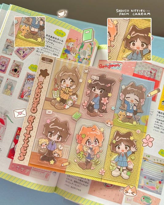 Shoujo Kitties Sticker Sheet