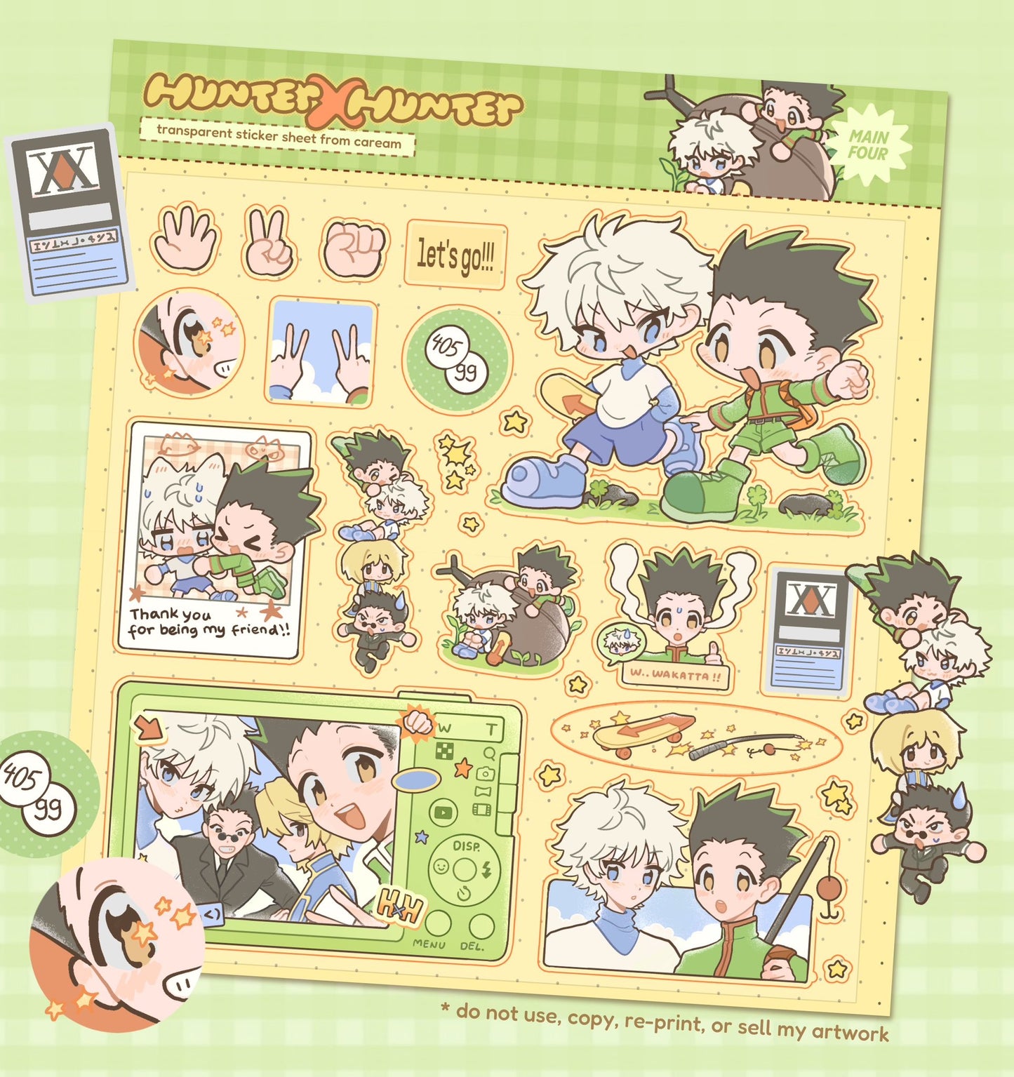 Hunter x Hunter - Adventure Sticker Sheet