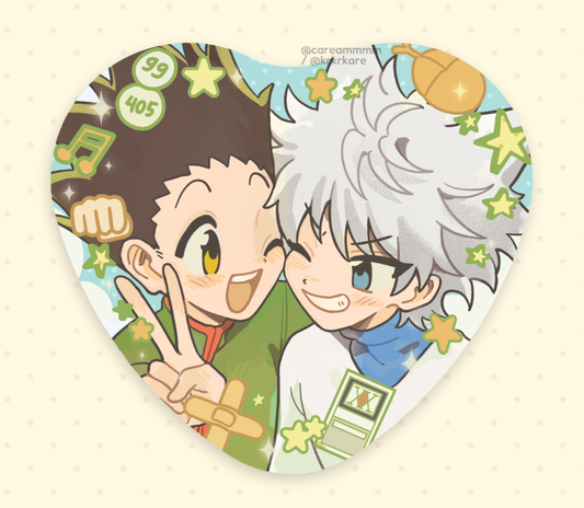 Hunter x Hunter - Gon & Killua Heart Badge