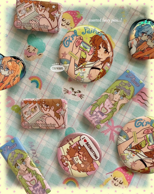 Caream Assorted Fancy Badges