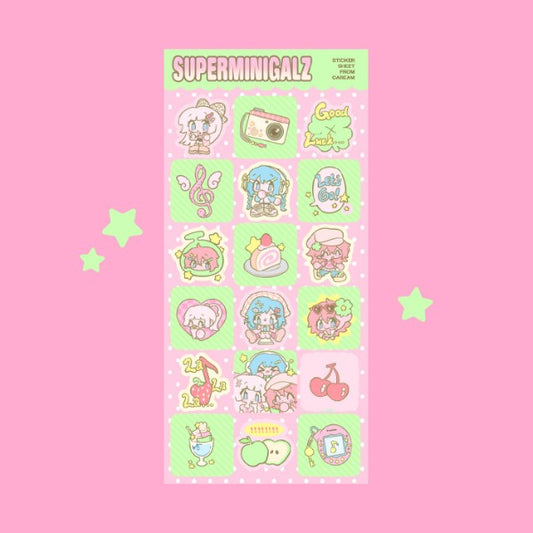 Caream Original - Super Mini Galz Sticker Sheet