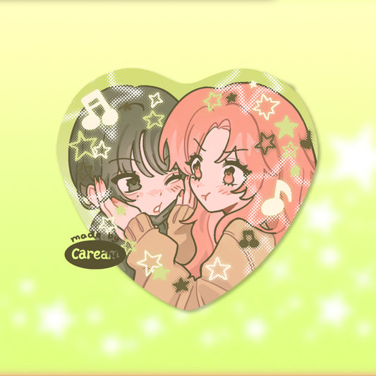Mitsuki & Aya Girl Duo Pin
