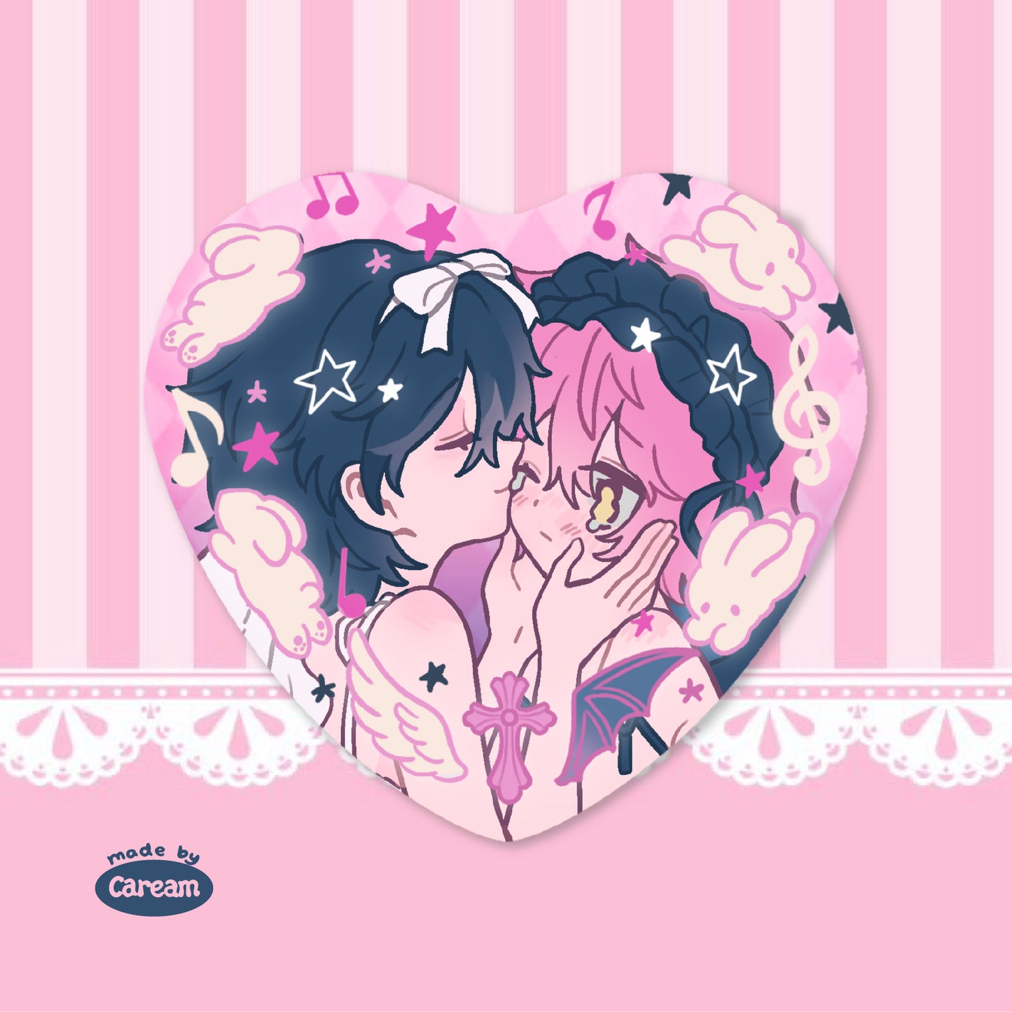 Mizi & Sua (Angel Devil Ver.) Girl Duo Pin