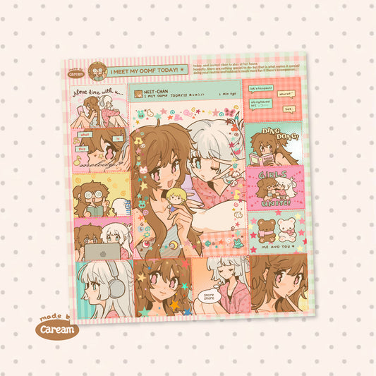 Caream Original - I Meet OOMF Today Sticker Sheet